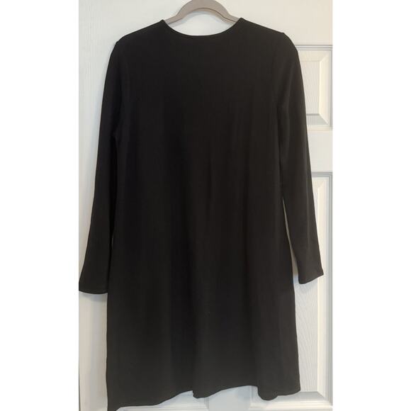 Pure Jill J Jill Dress Sz S Black Modal Stretch Lagenlook Teacher Casual Comfy - Picture 2 of 11